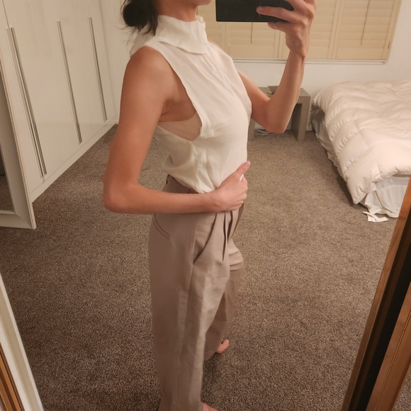 Reformation Cream Silk Blouse - Picture 4 of 11